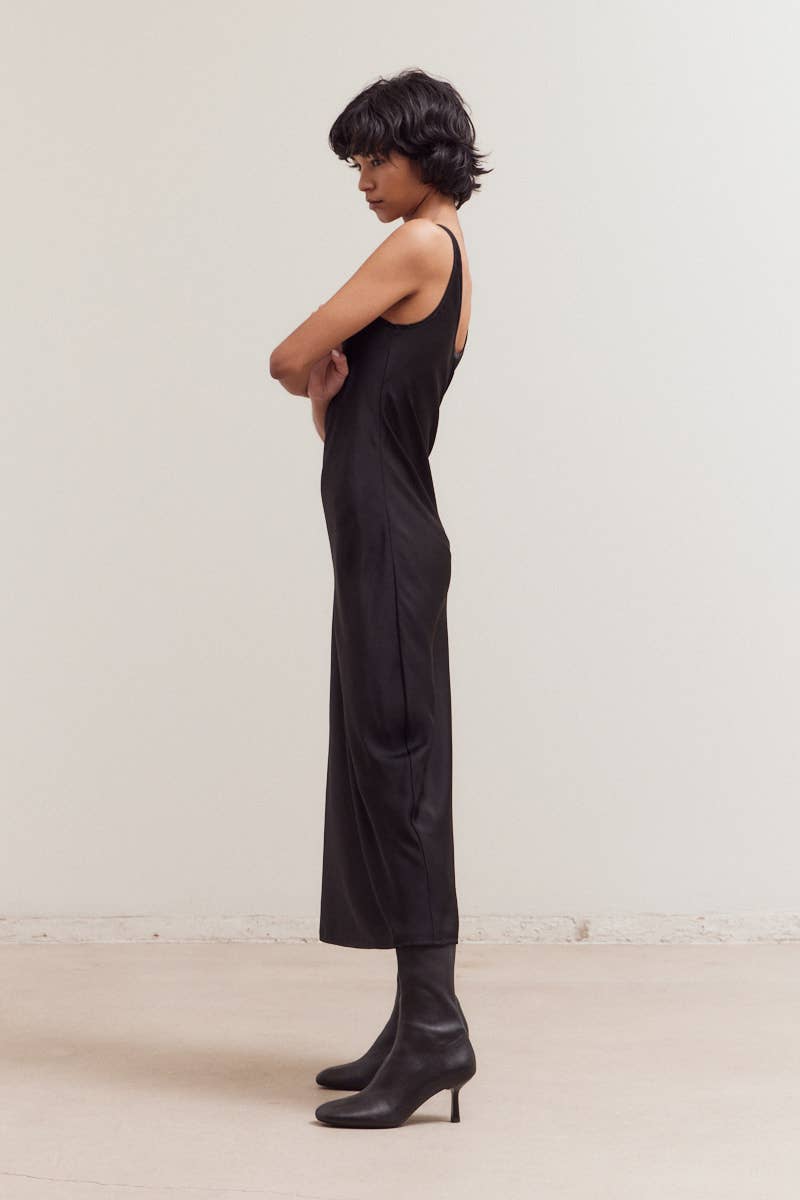 Obsidian Maxi Satin Dress