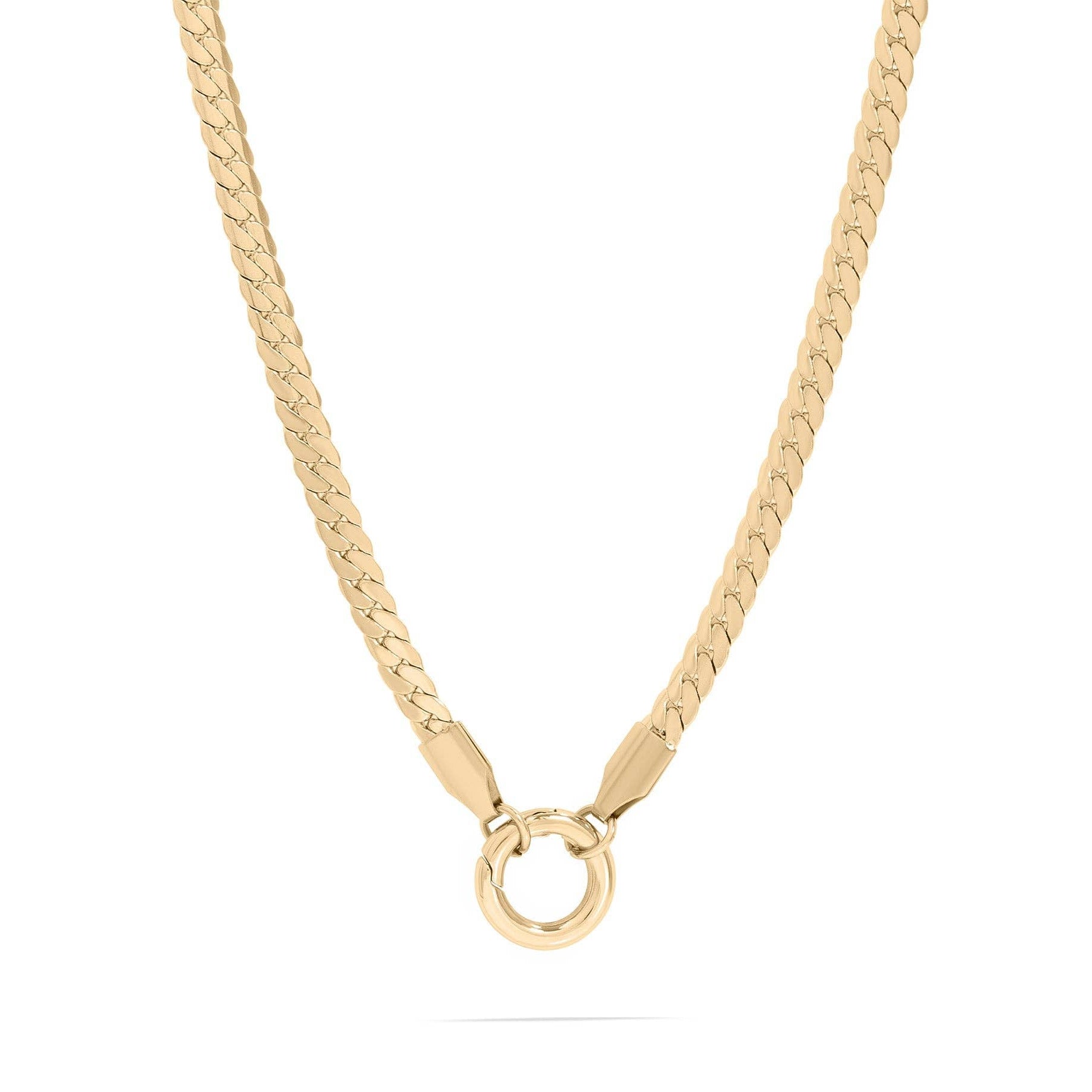 Lover Girl Curb Charm Necklace - One of a Kind