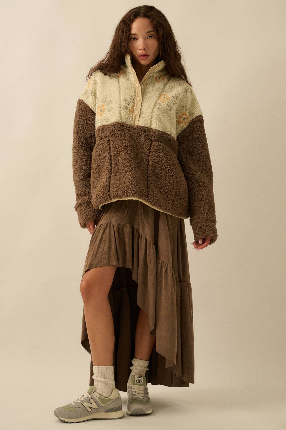 Bix Asymmetrical Maxi Skirt