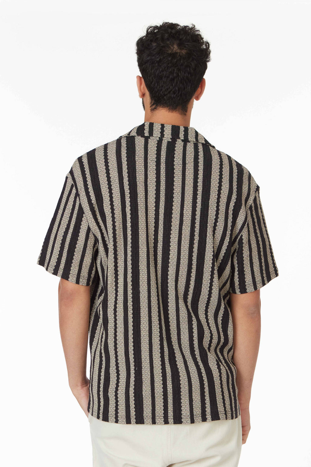 Crochet Short Sleeve Men's Shirt