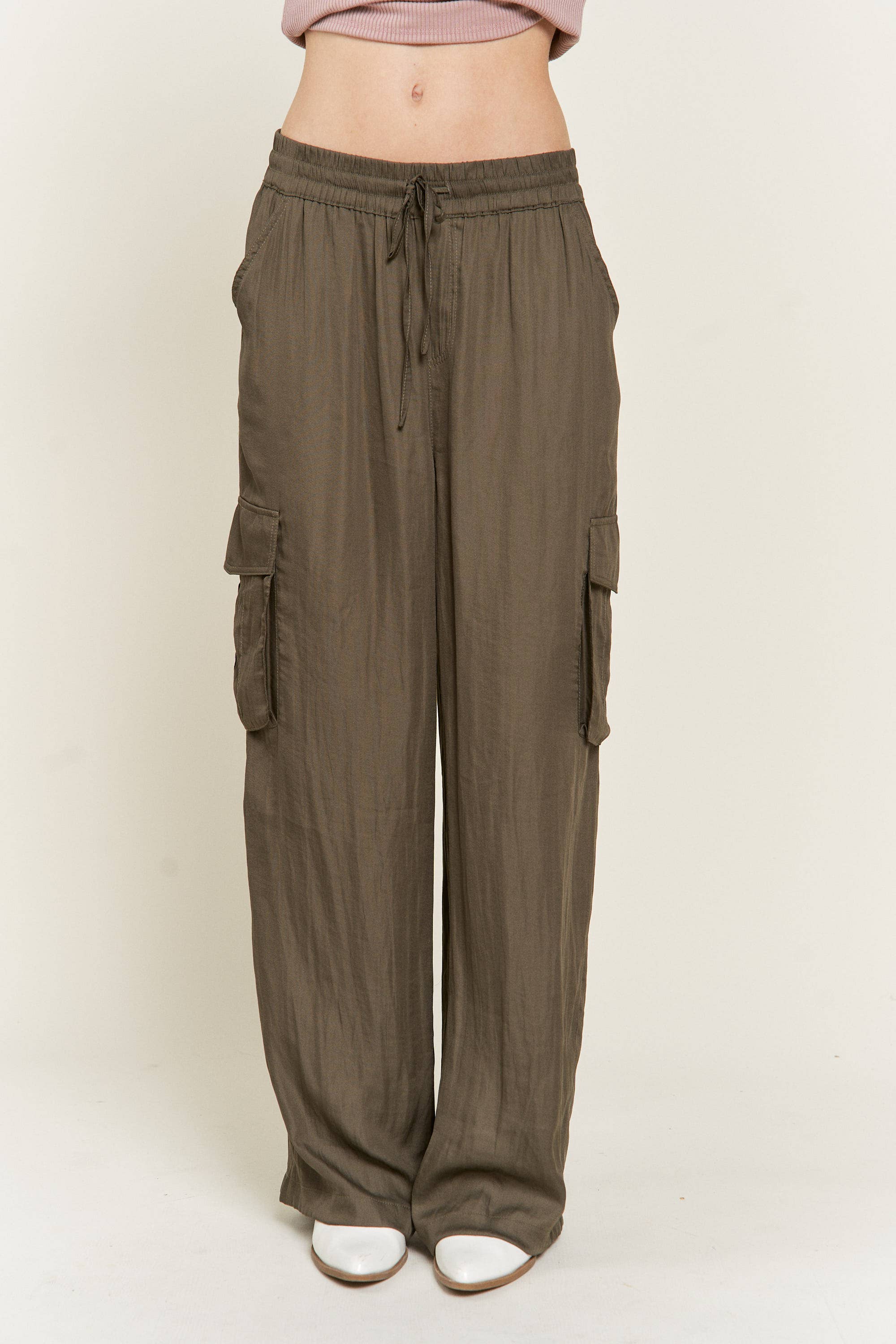 Rogue Satin Cargo Pants