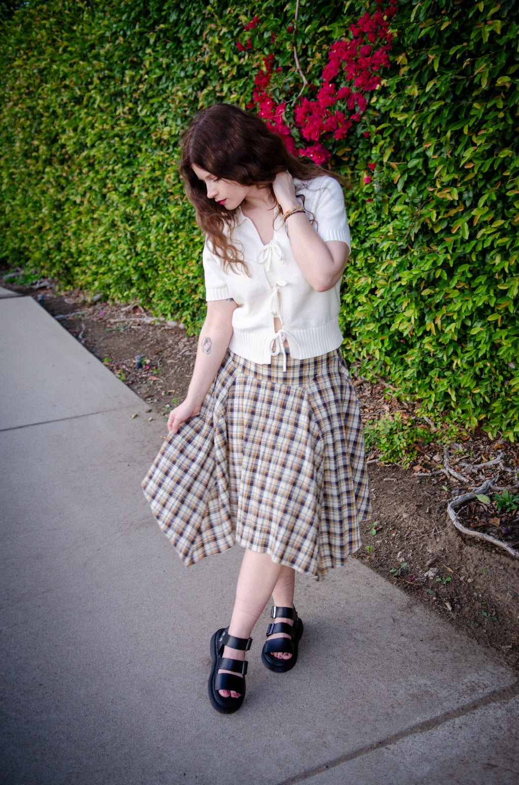 Tie-Front Short Sleeve Knit Top