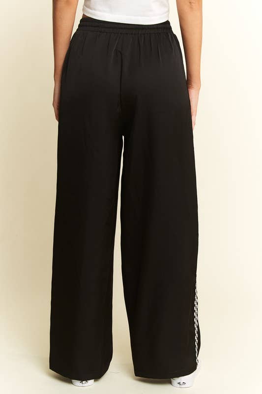 Checkmate Satin Pants