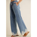 Easy Going Lace Denim Pants