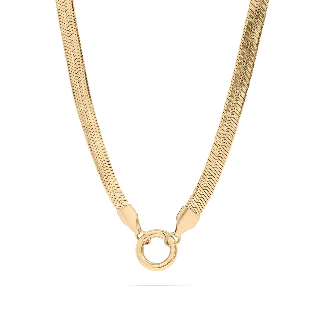 Y2K Vibes Herringbone Charm Necklace - One of a Kind