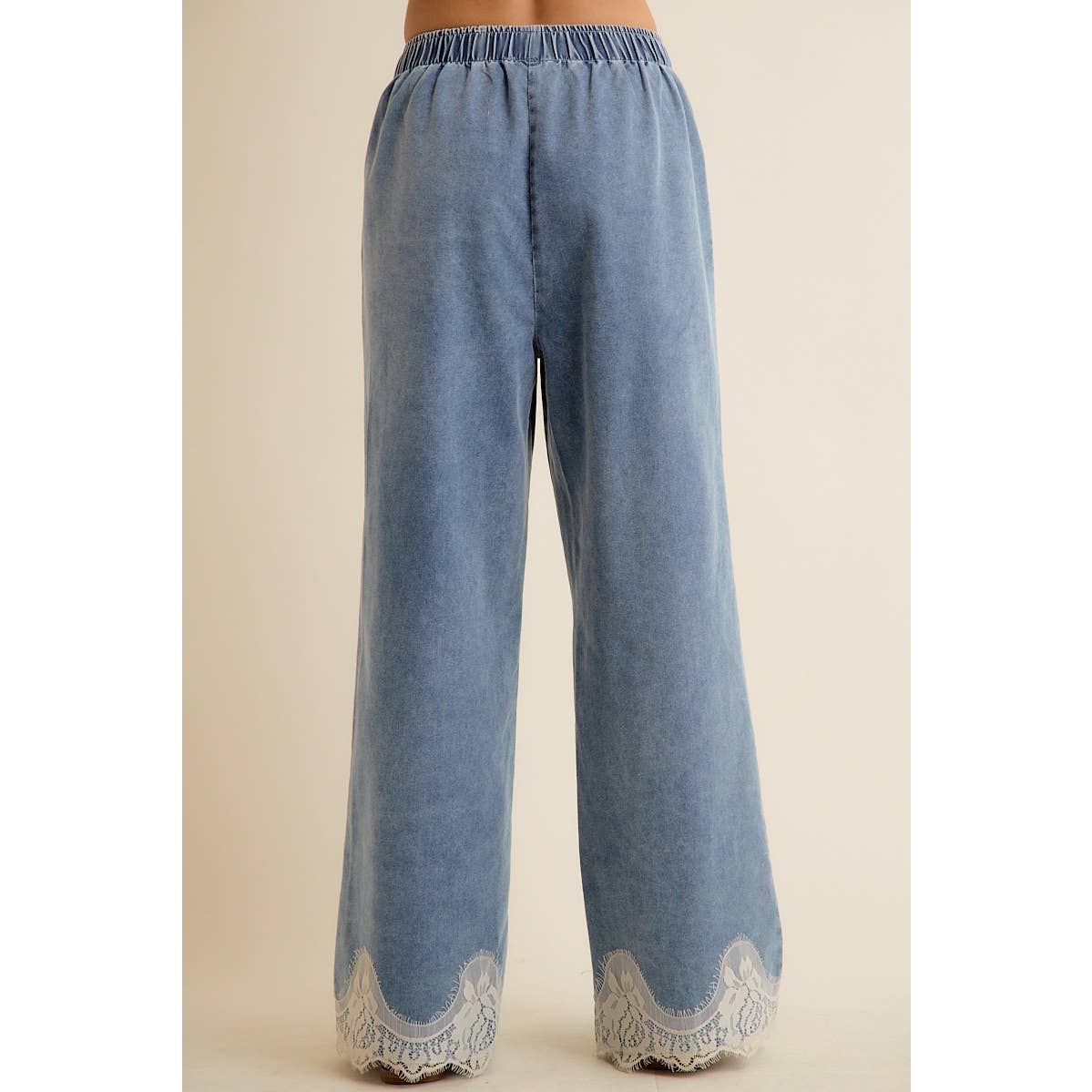 Easy Going Lace Denim Pants