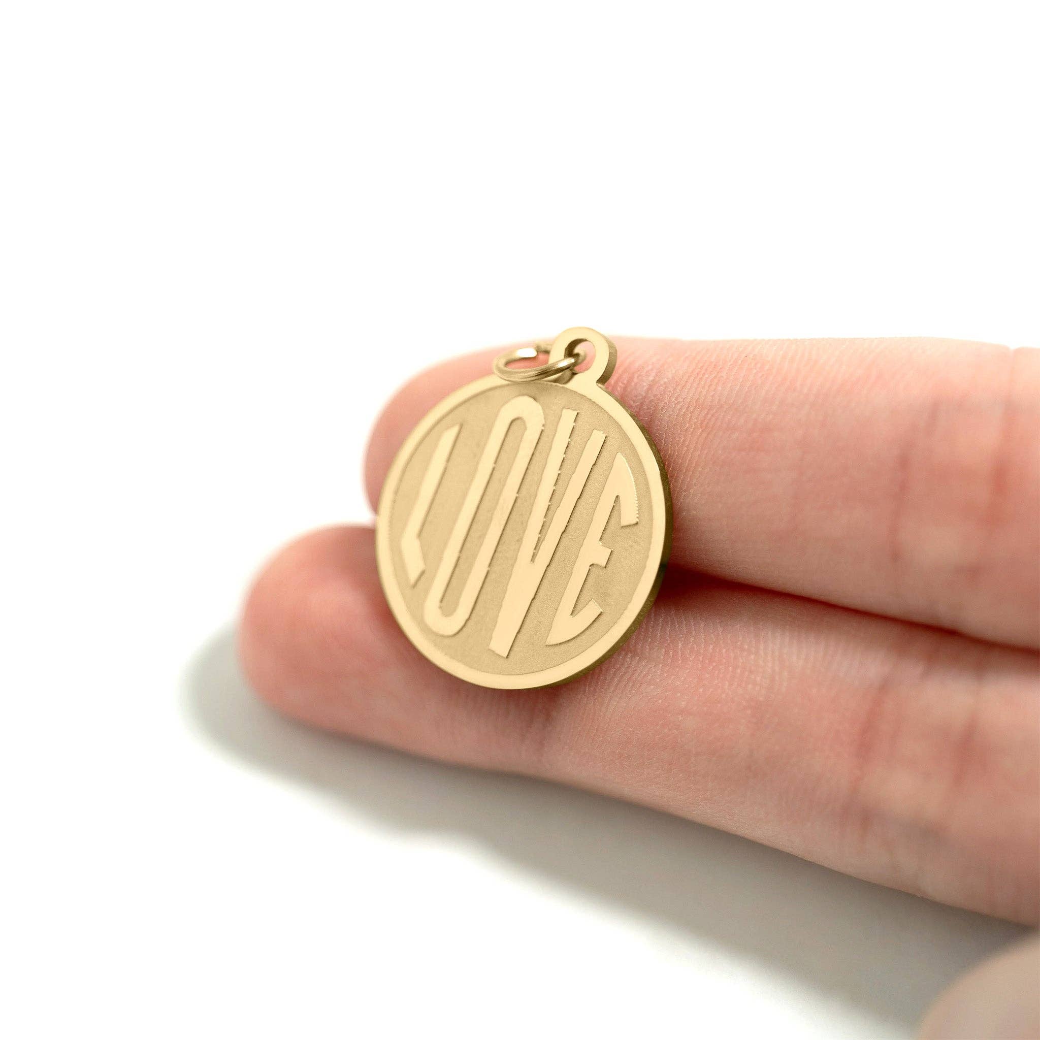 Lover Girl Curb Charm Necklace - One of a Kind