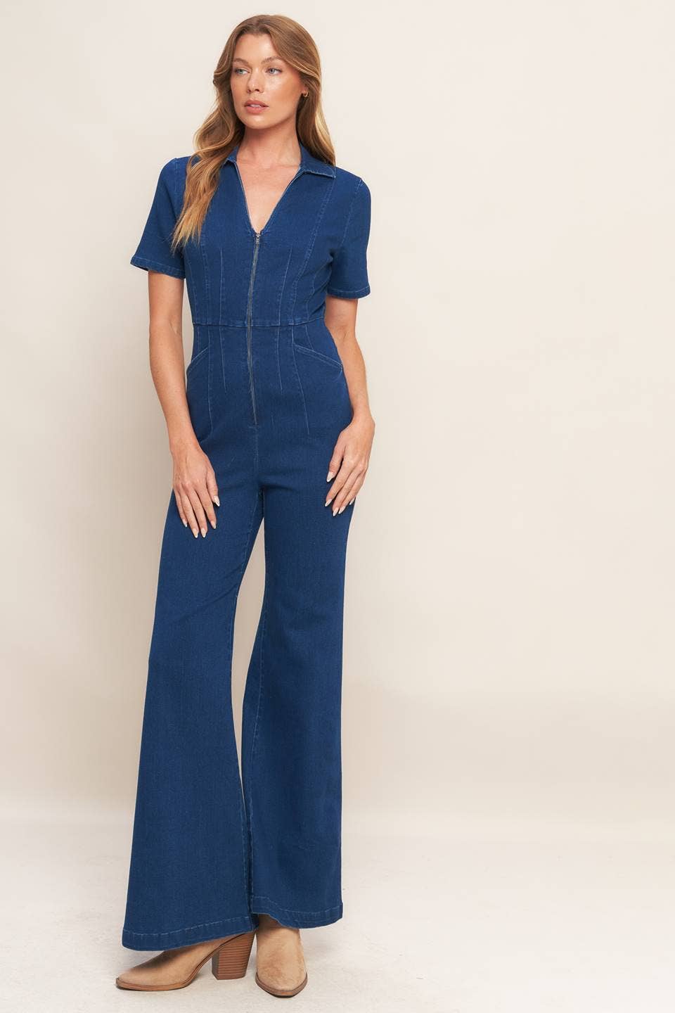 Fulcrum Denim Jumpsuit