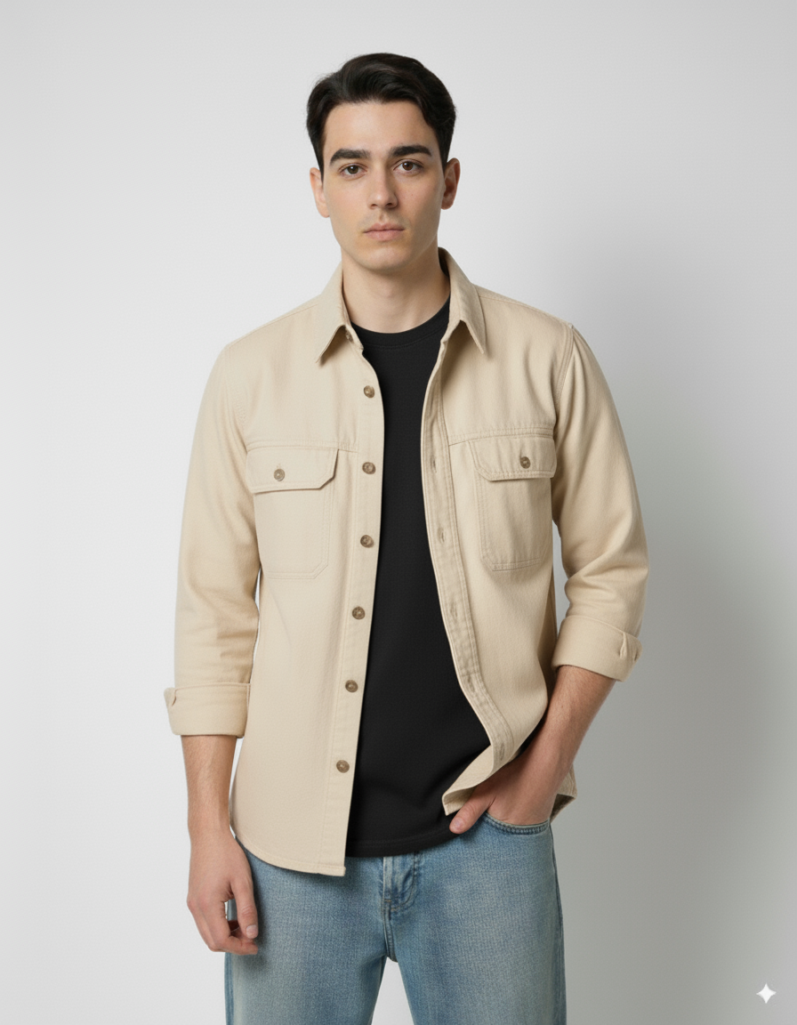 Wren Denim Long Sleeve Shacket