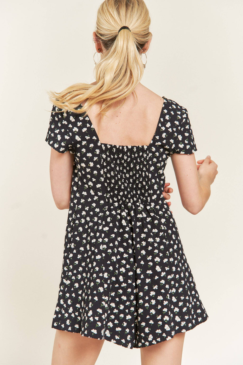 Floral Button Down Romper