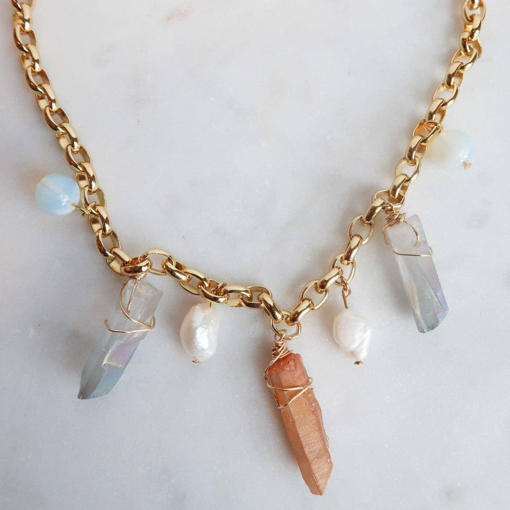 Sun Shower Crystal Necklace