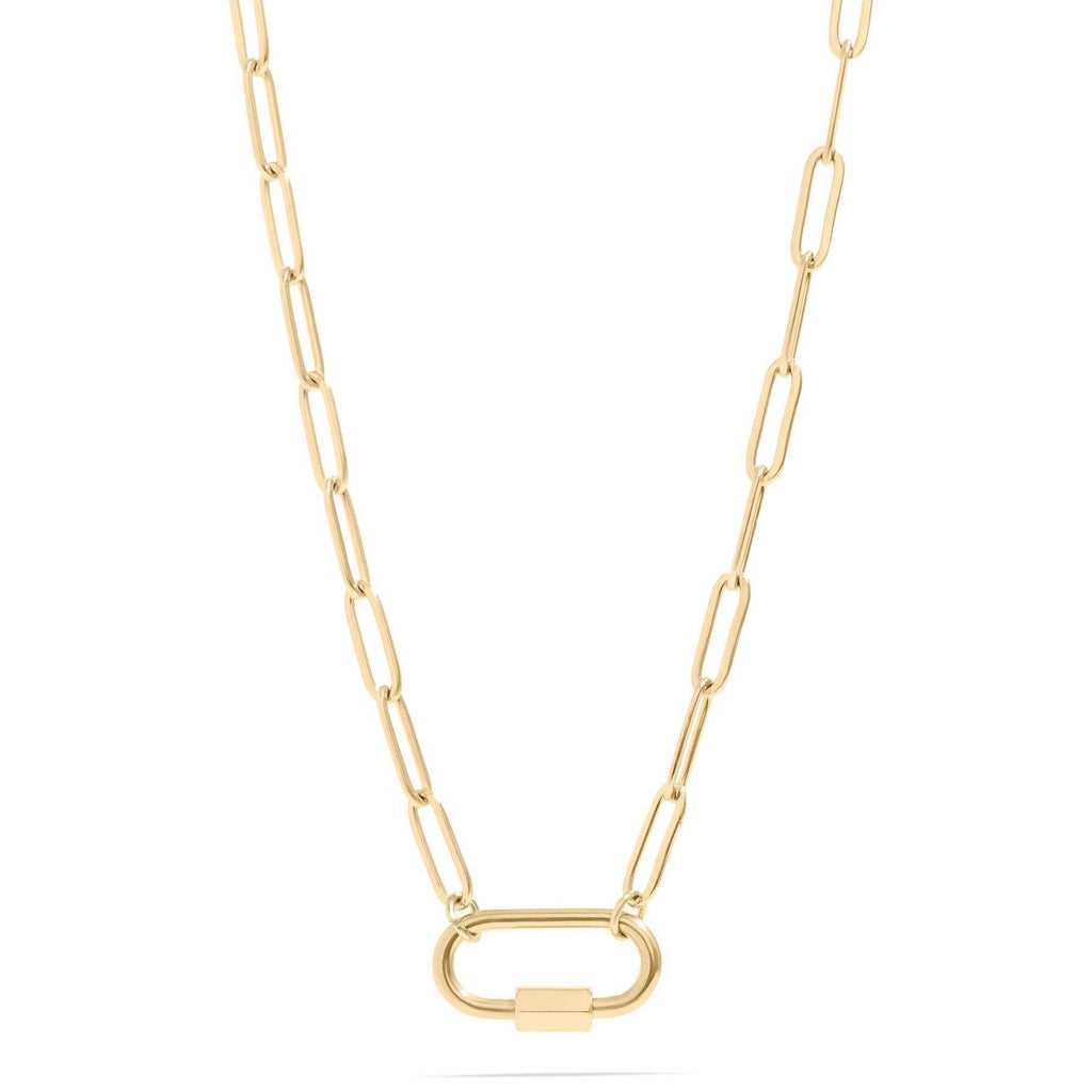 Soft Girl Paperclip Carabiner Necklace - One of a Kind