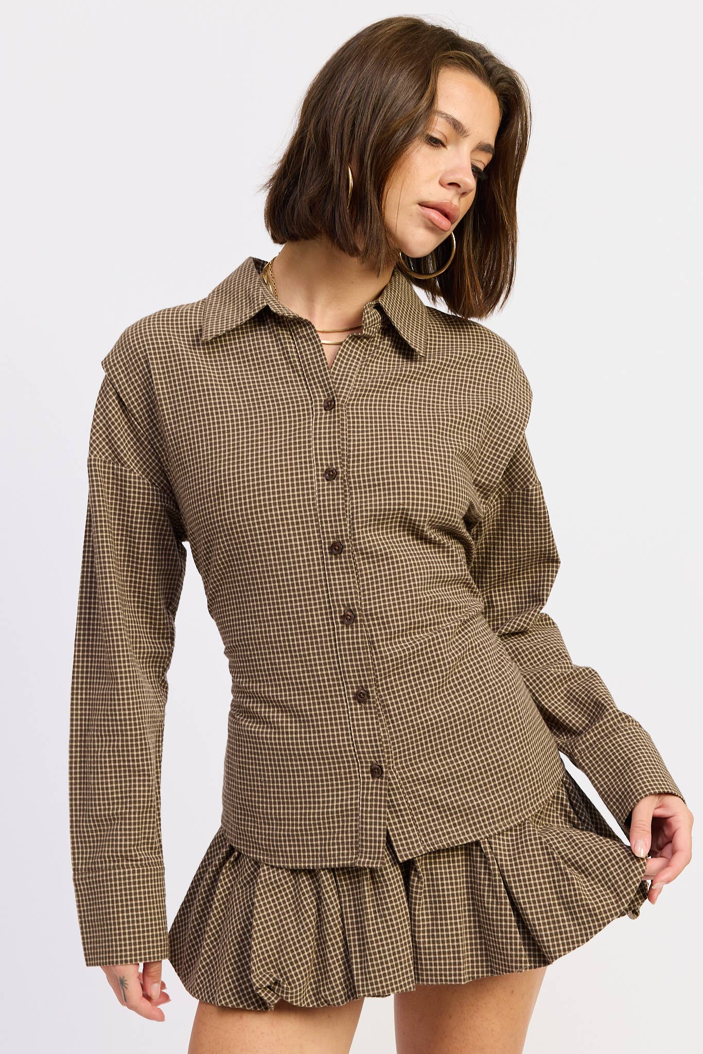 Aura Long Sleeve Button Up