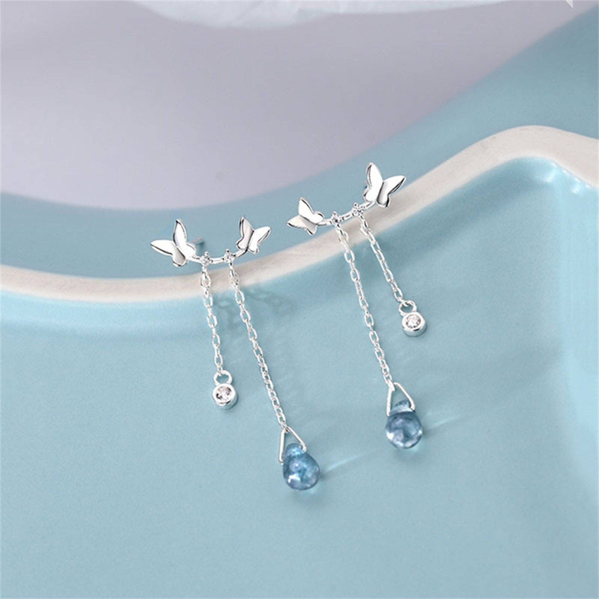 Butterfly Dangle Drop Earrings
