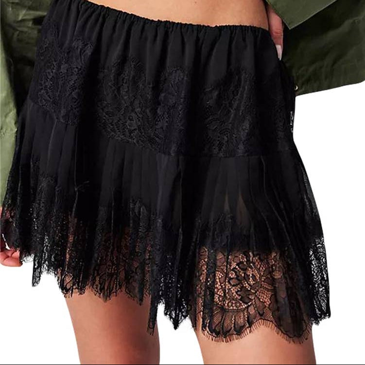 Ethereal Lace Mini Skirt