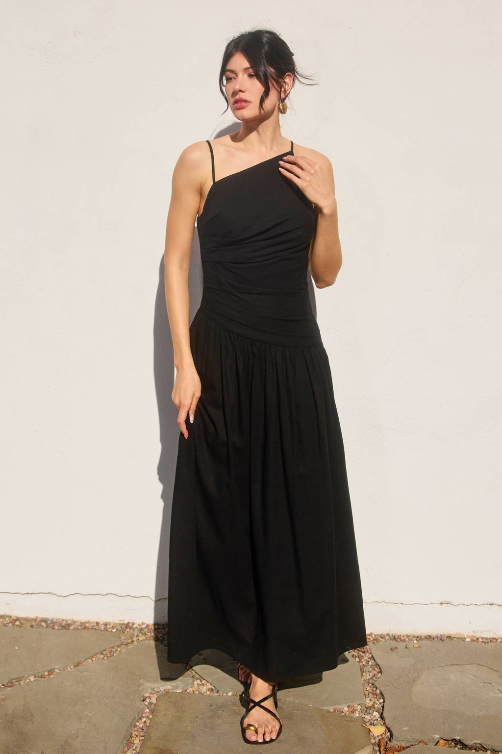 Heaven Sent Ruched Maxi Dress