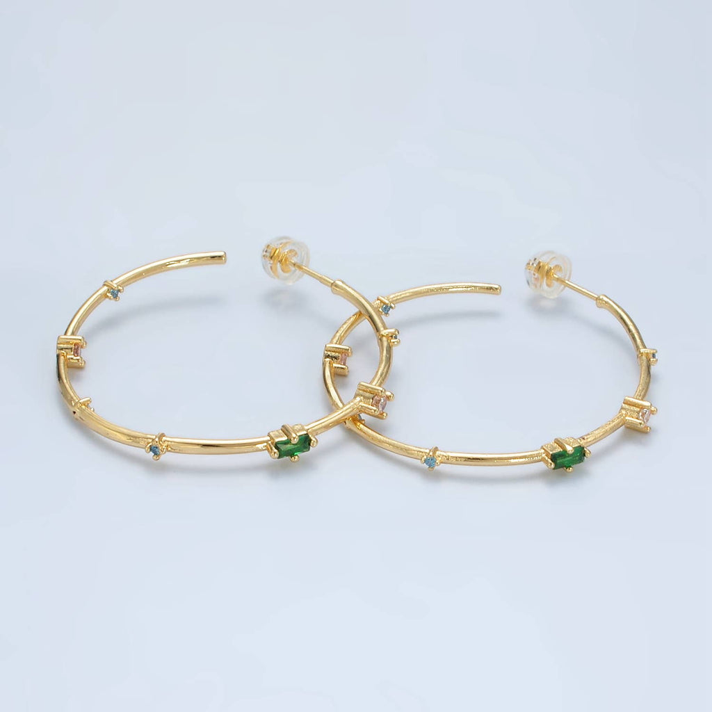 Radiant Hoop Earrings