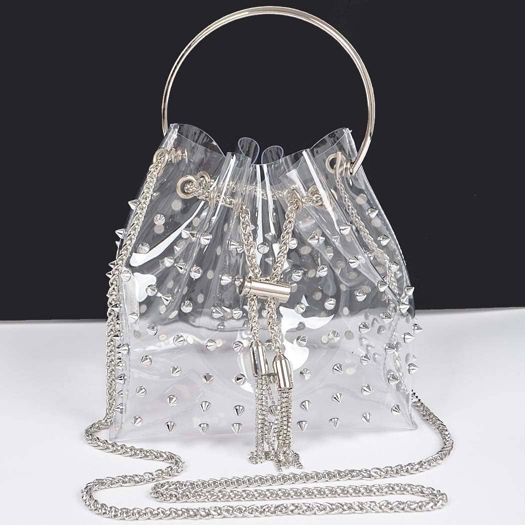 Studded Clear Stadium Bag