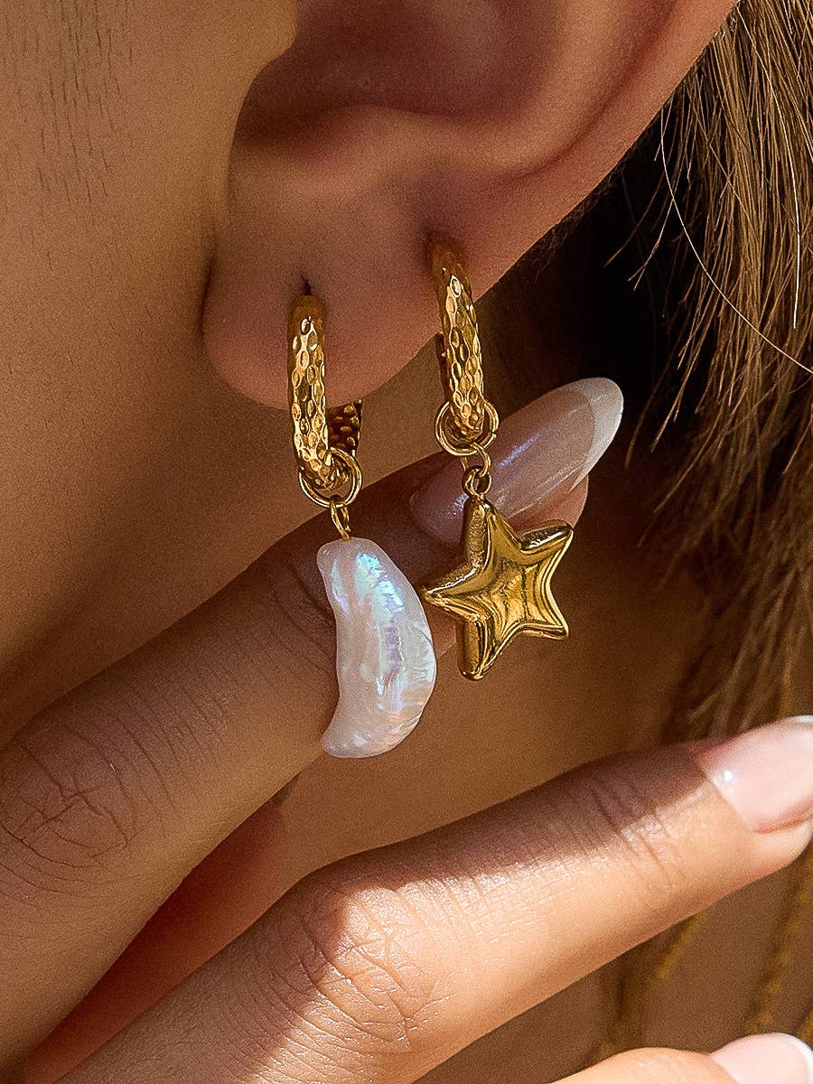 Tillyn Moon and Star Earrings
