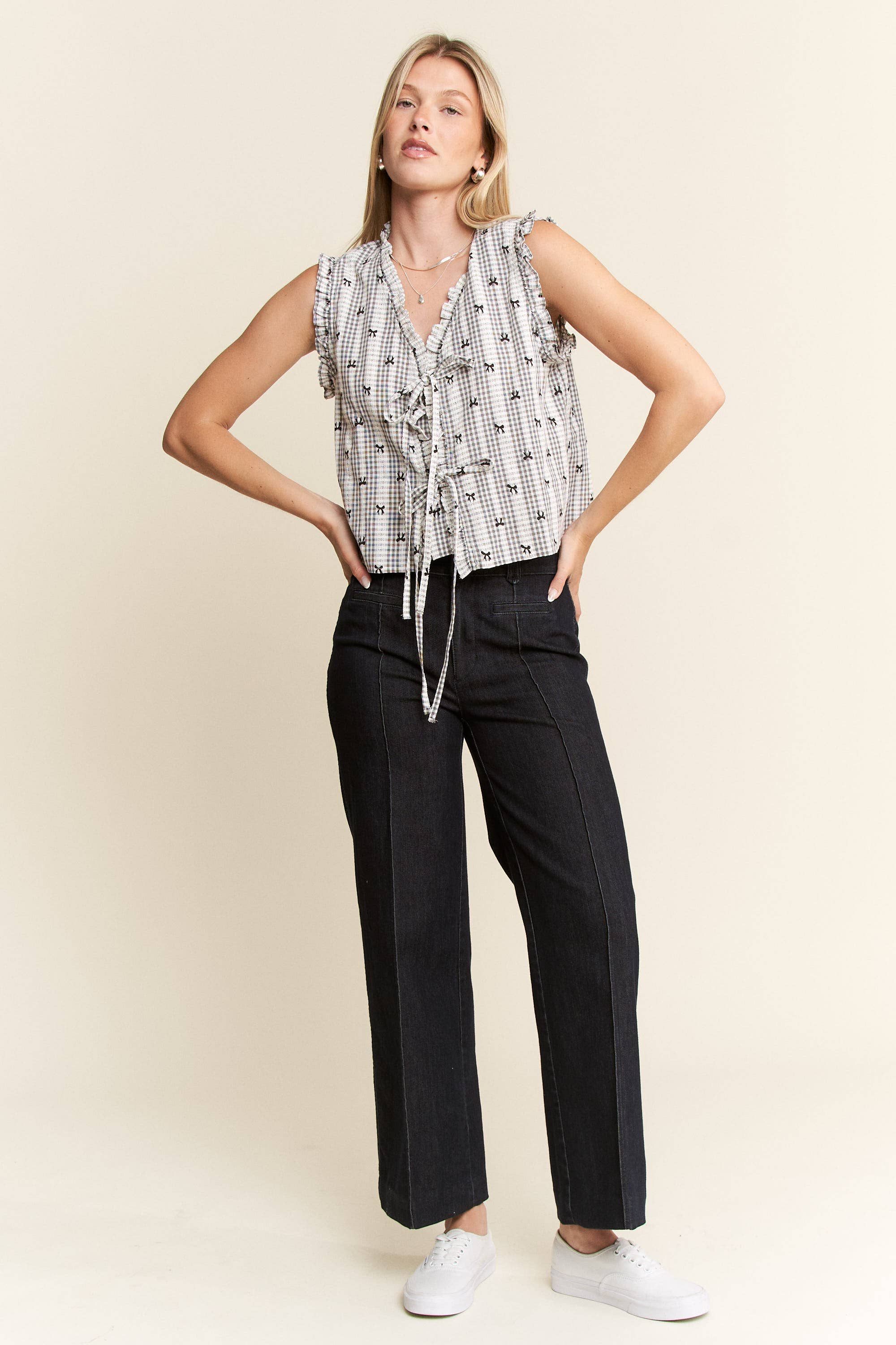 Coquette Girlie Tie Top