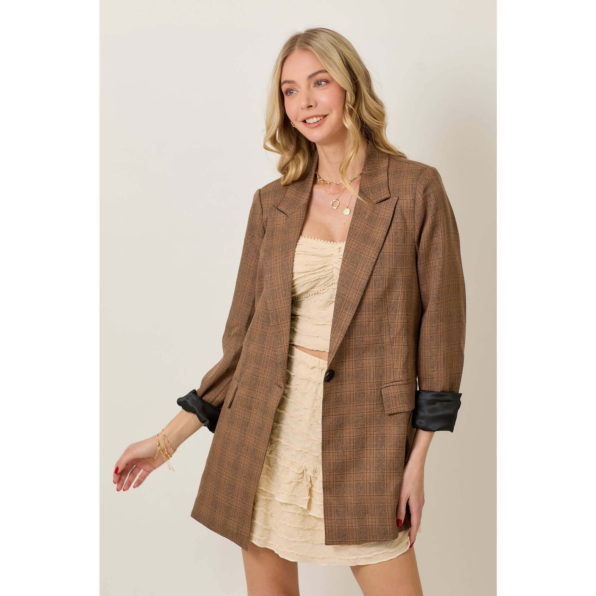 Libra Plaid Blazer