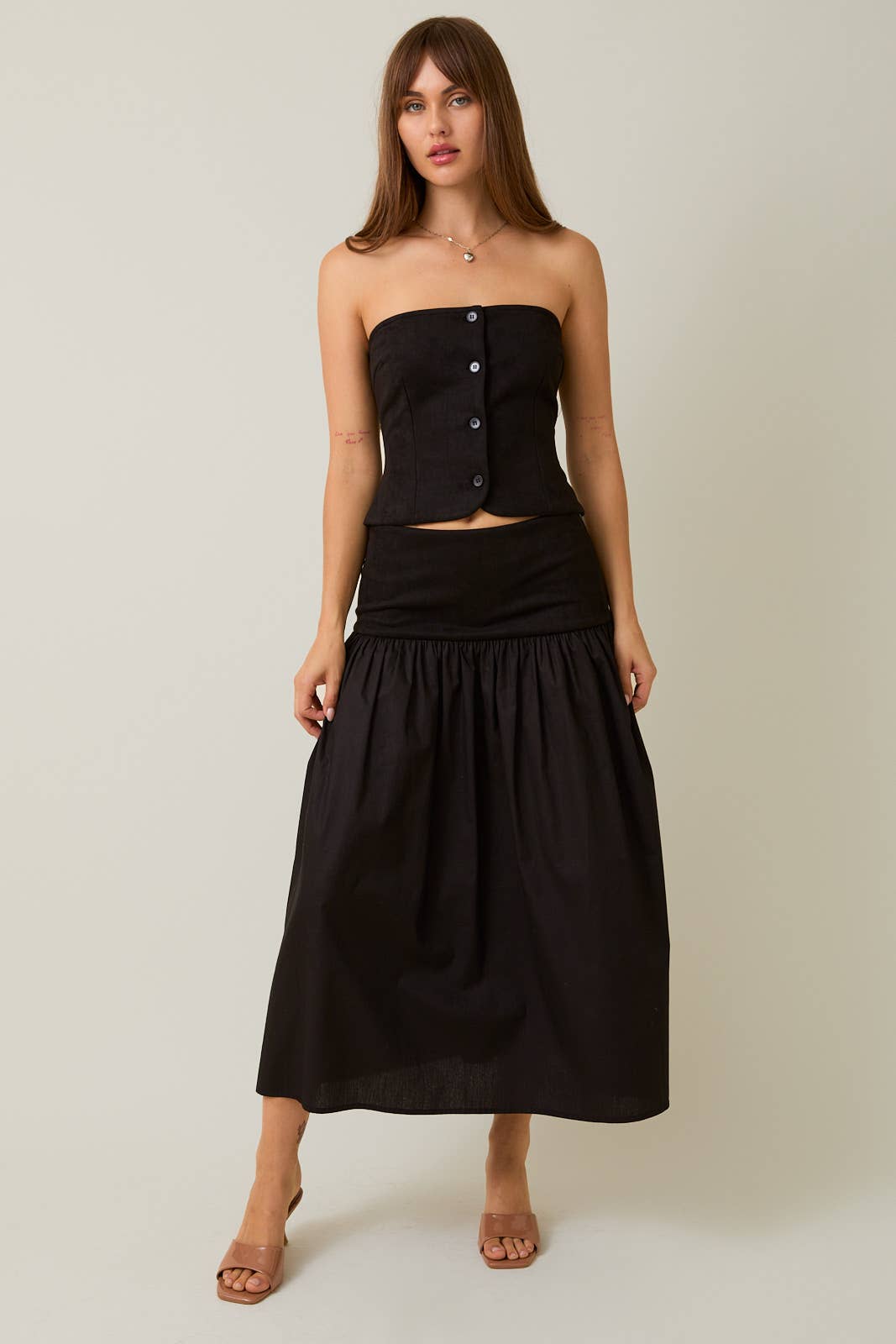 Estella Crop and Midi Set