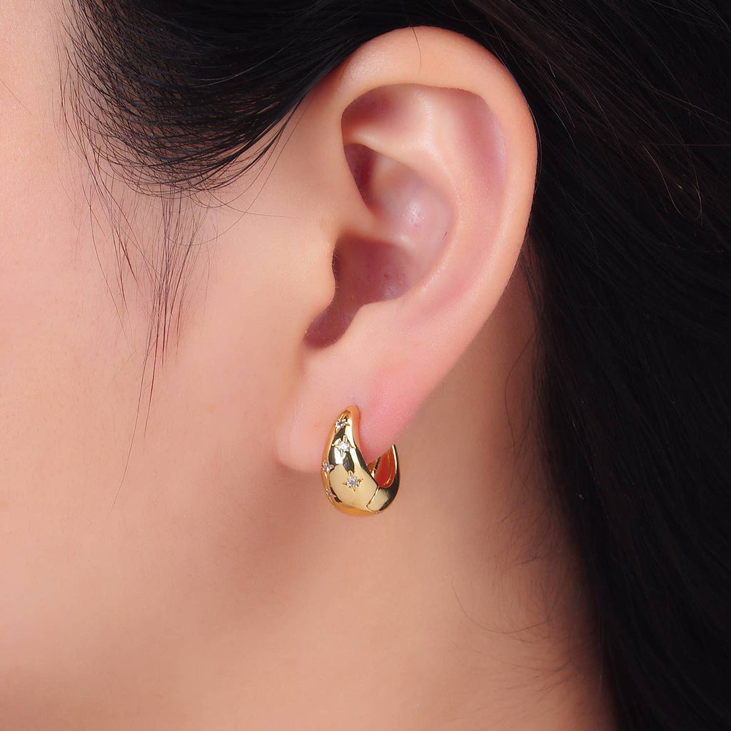 Interstellar Huggie Earrings