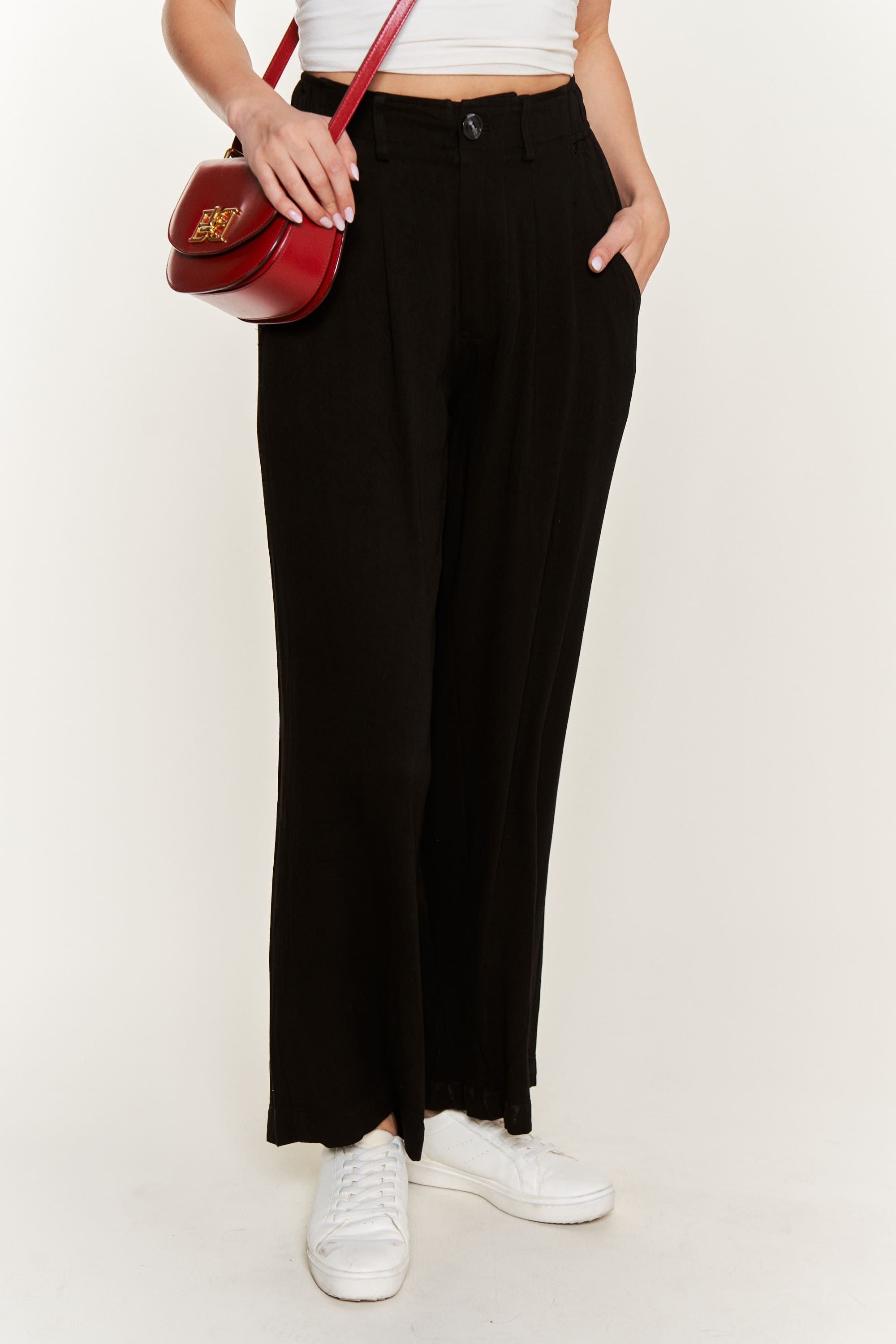 Front Button and Straight Pants