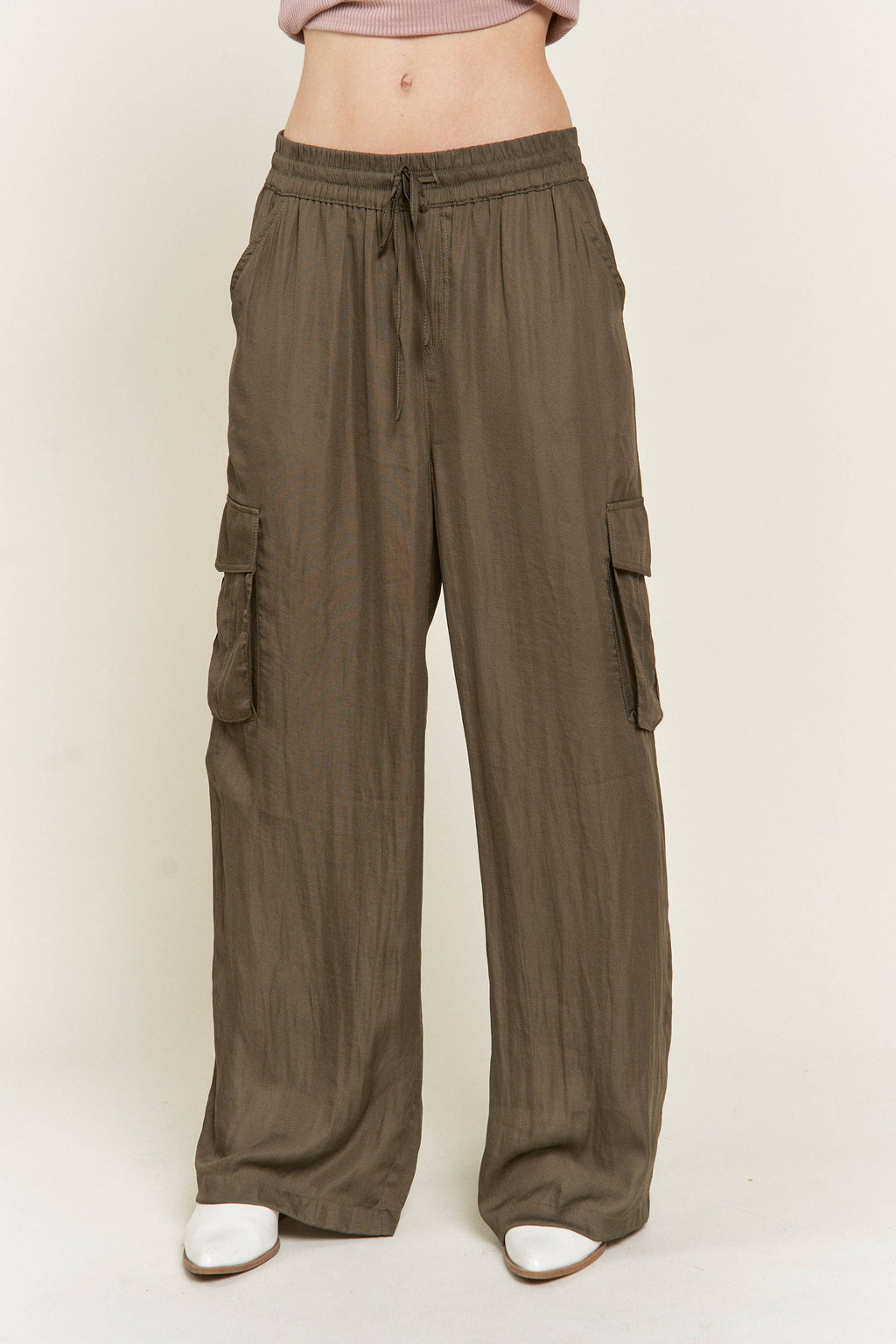 Rogue Satin Cargo Pants
