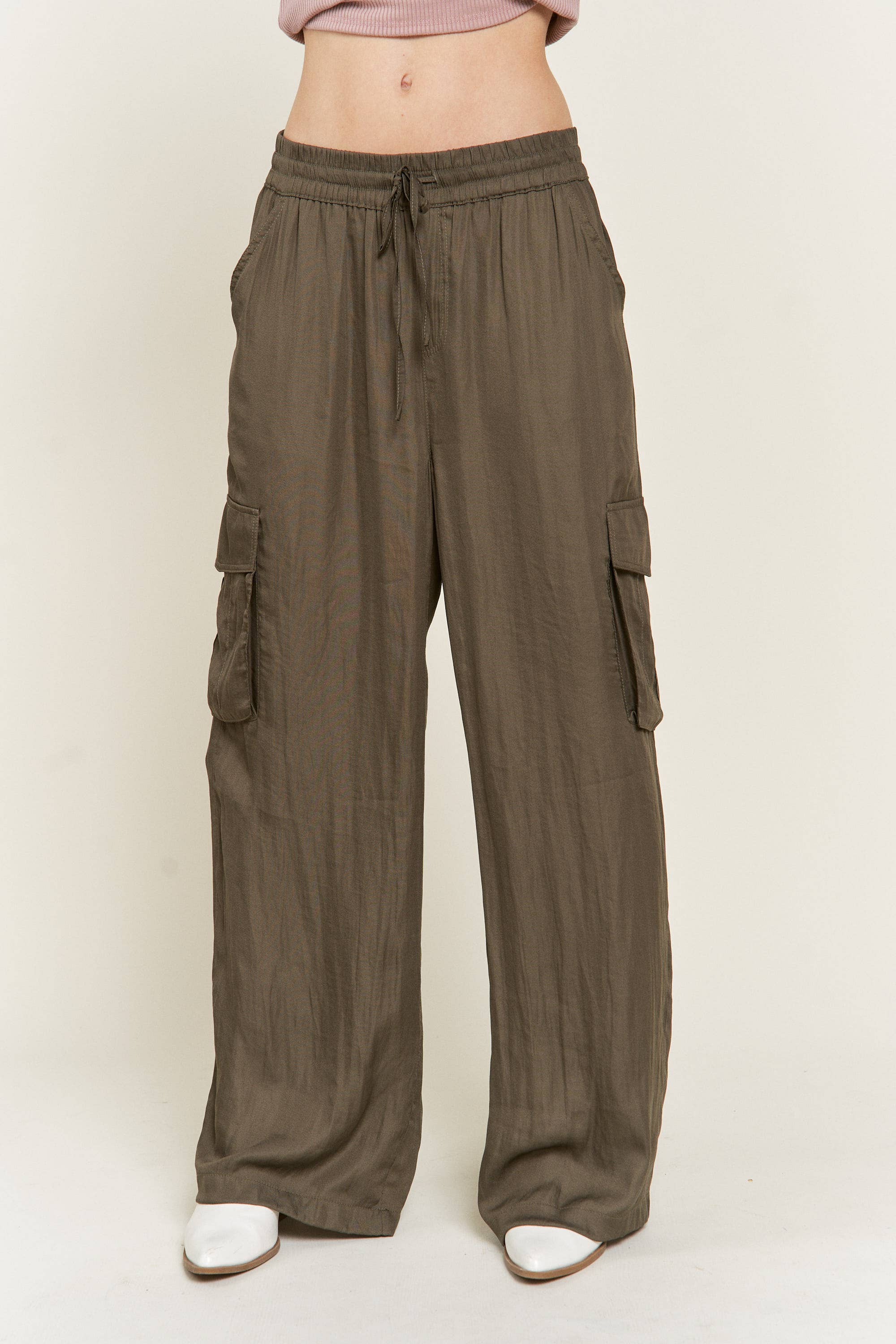 Rogue Satin Cargo Pants