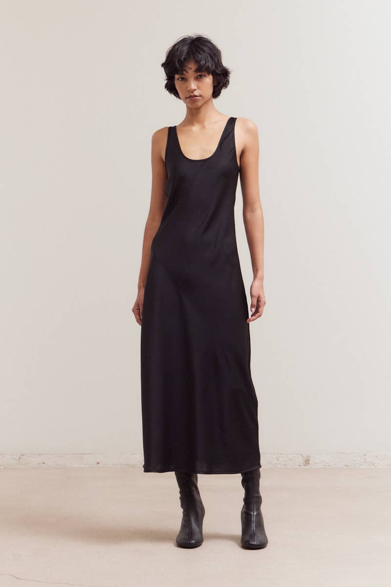 Obsidian Maxi Satin Dress