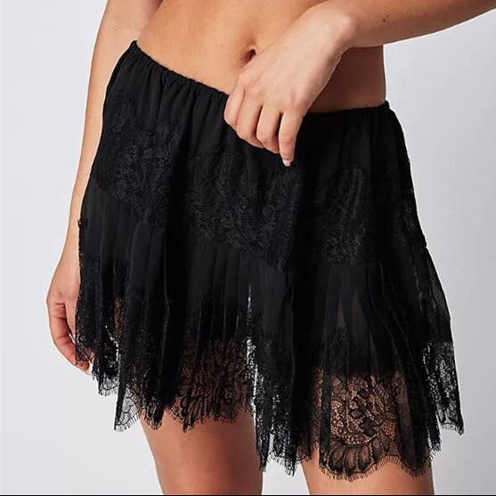 Ethereal Lace Mini Skirt