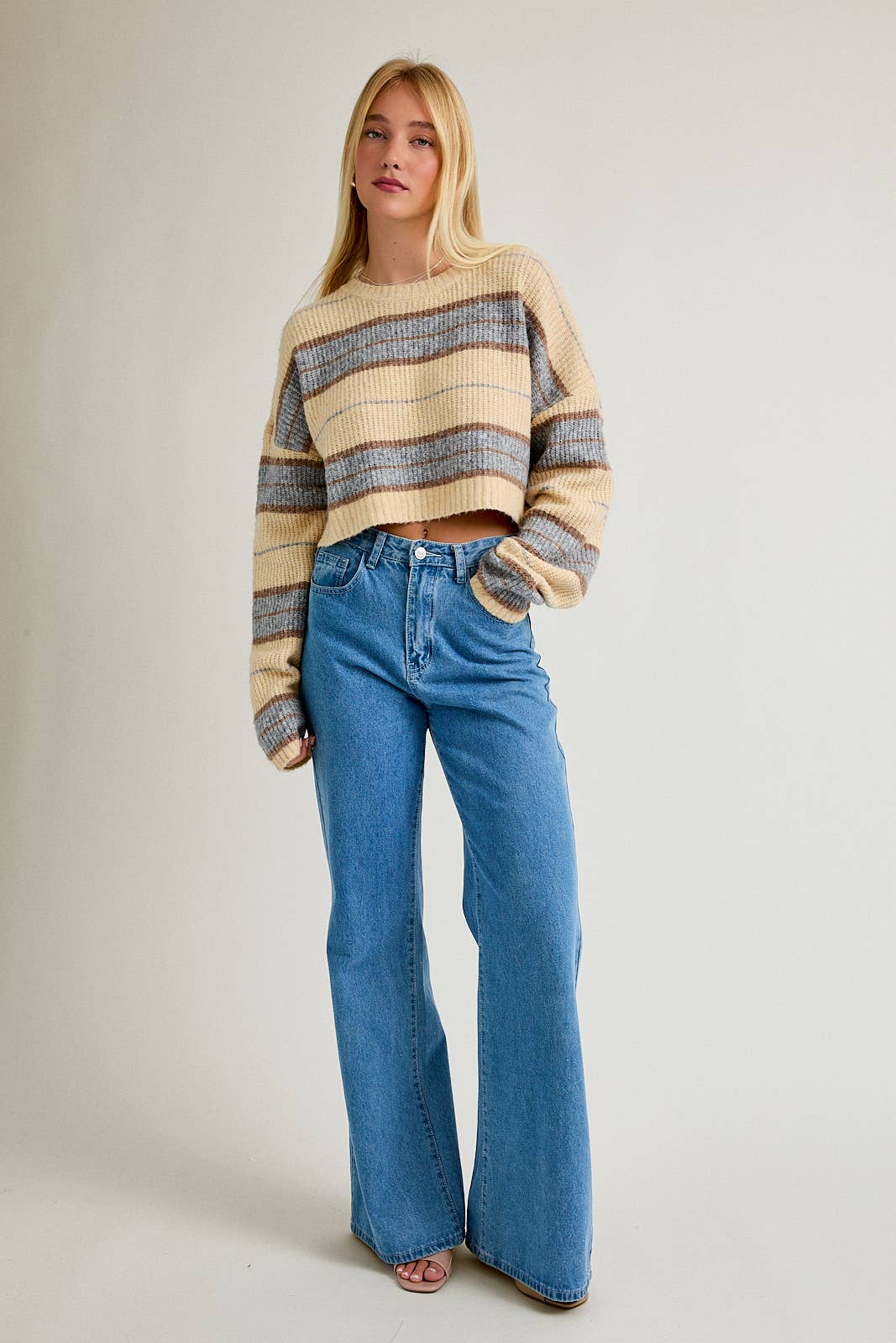 Starr Boxy Cropped Sweater