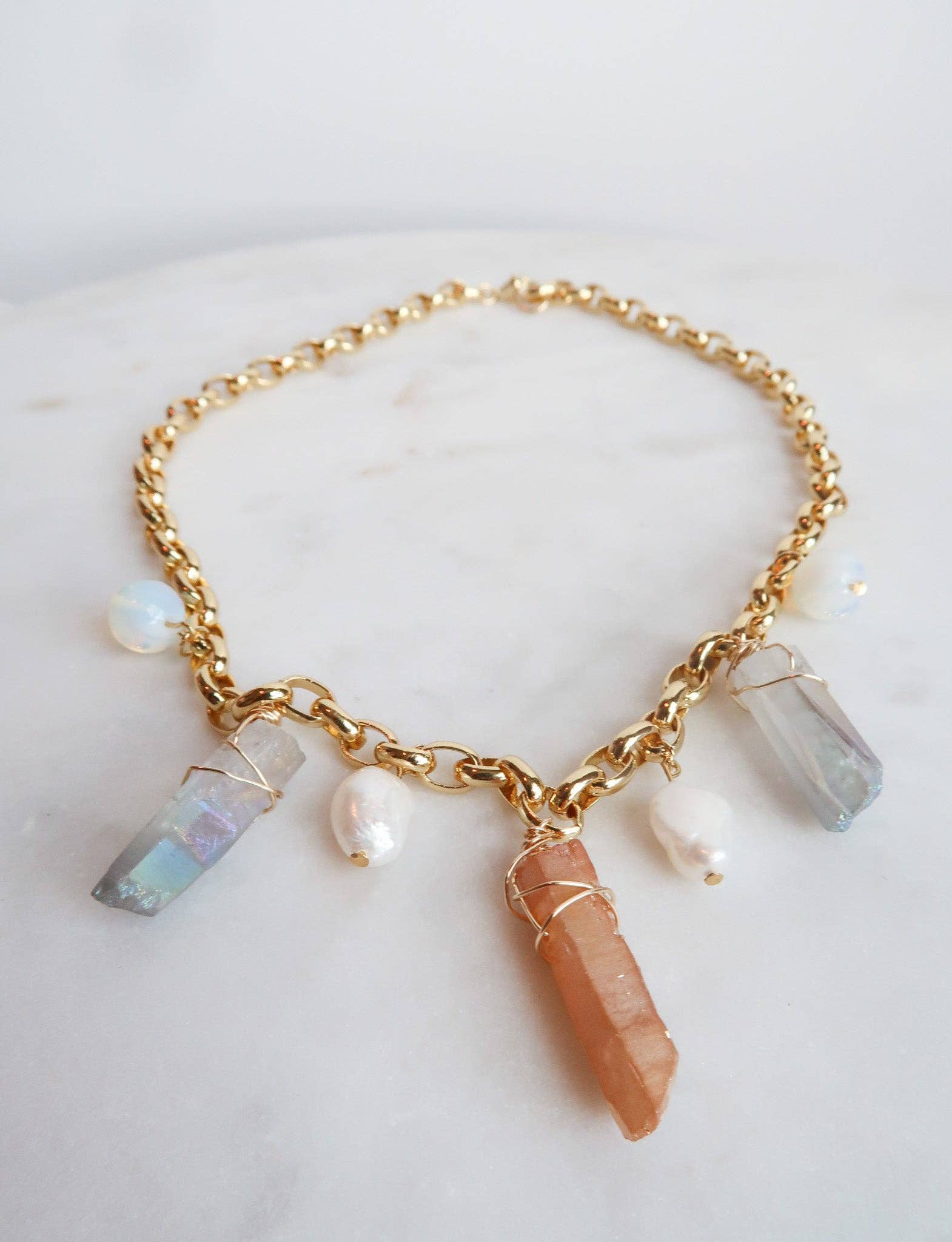 Sun Shower Crystal Necklace