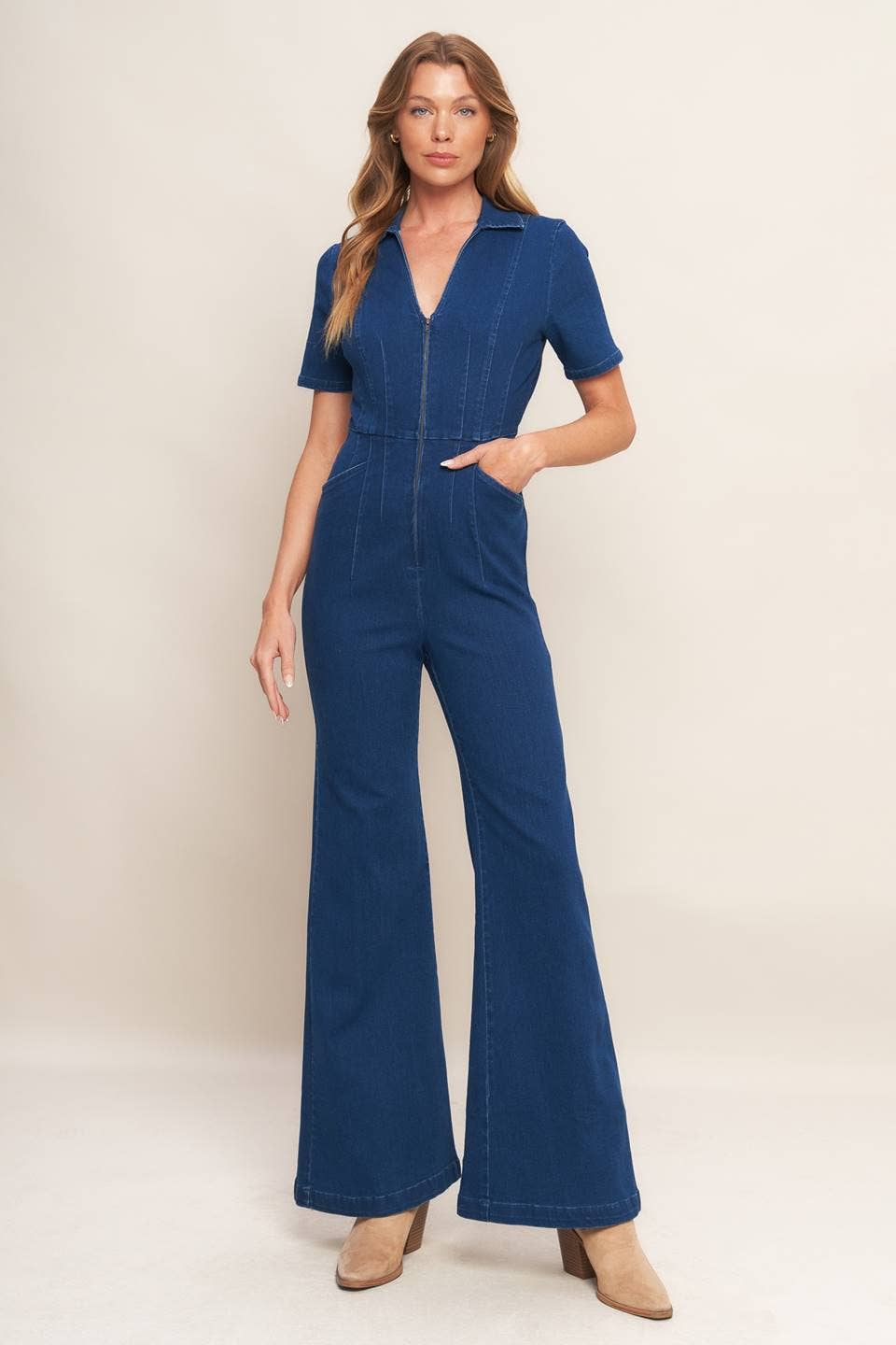 Fulcrum Denim Jumpsuit