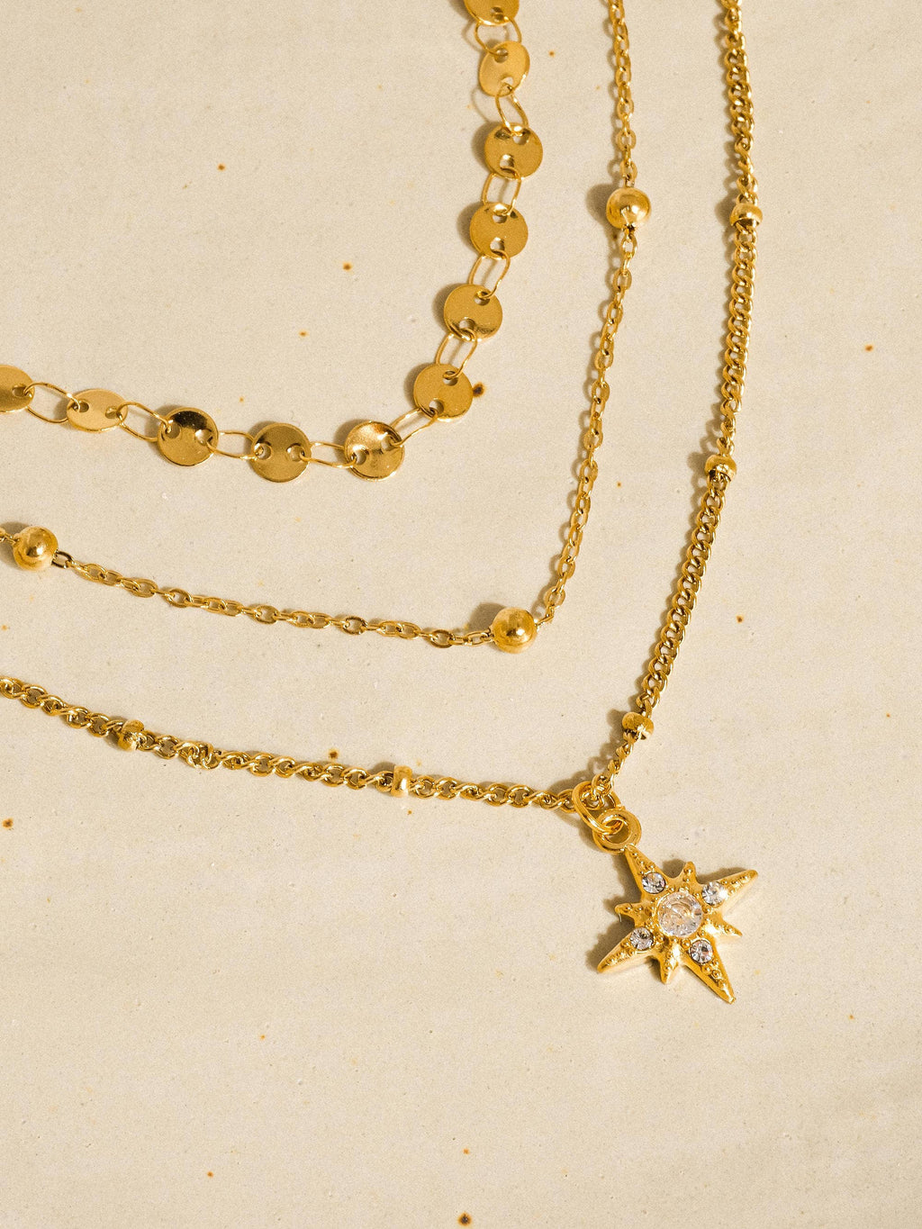 Pascal Layered Star Necklace