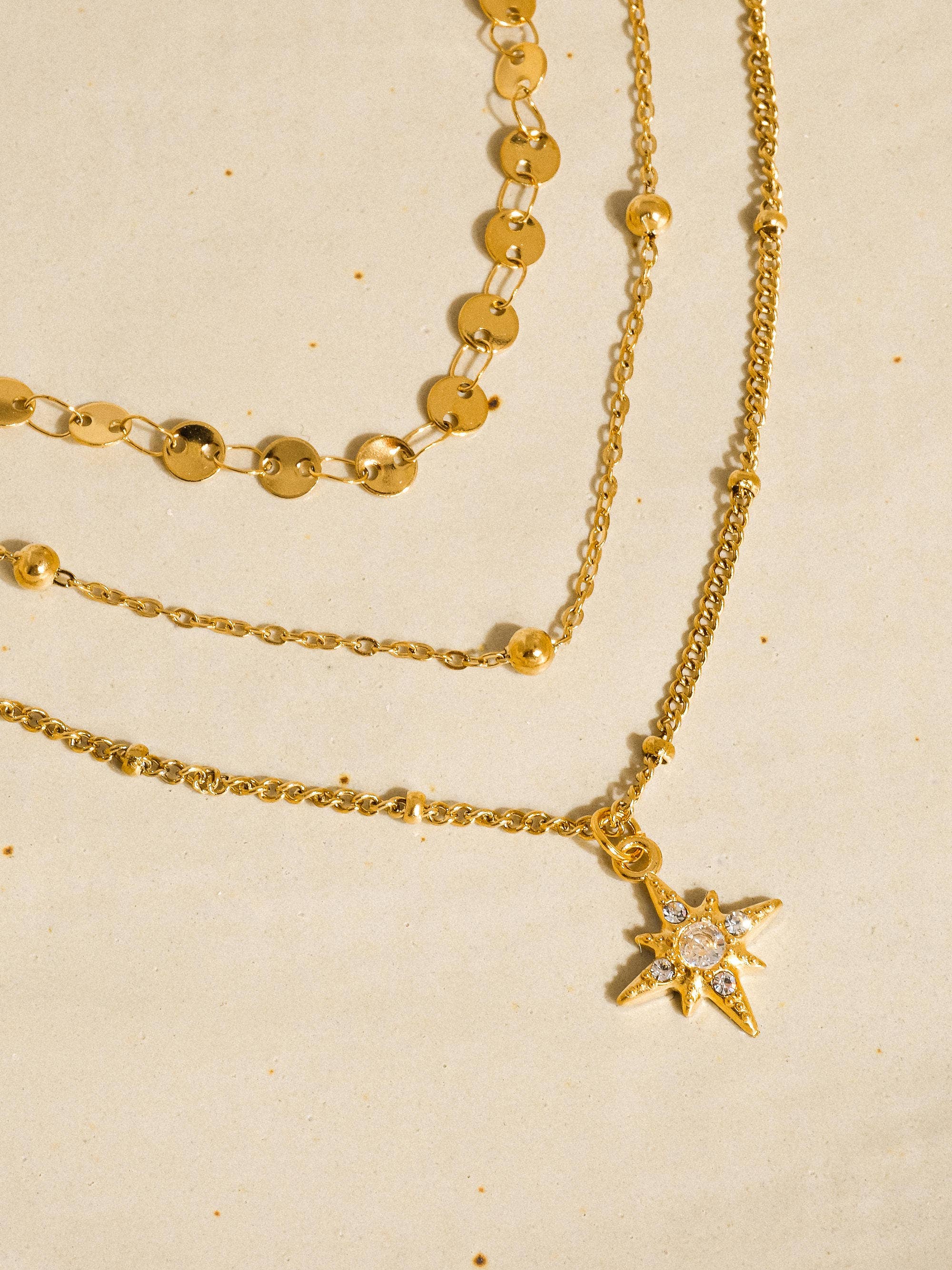 Pascal Layered Star Necklace