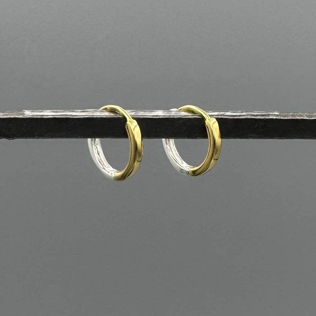Reversible Silver & Gold Hoops