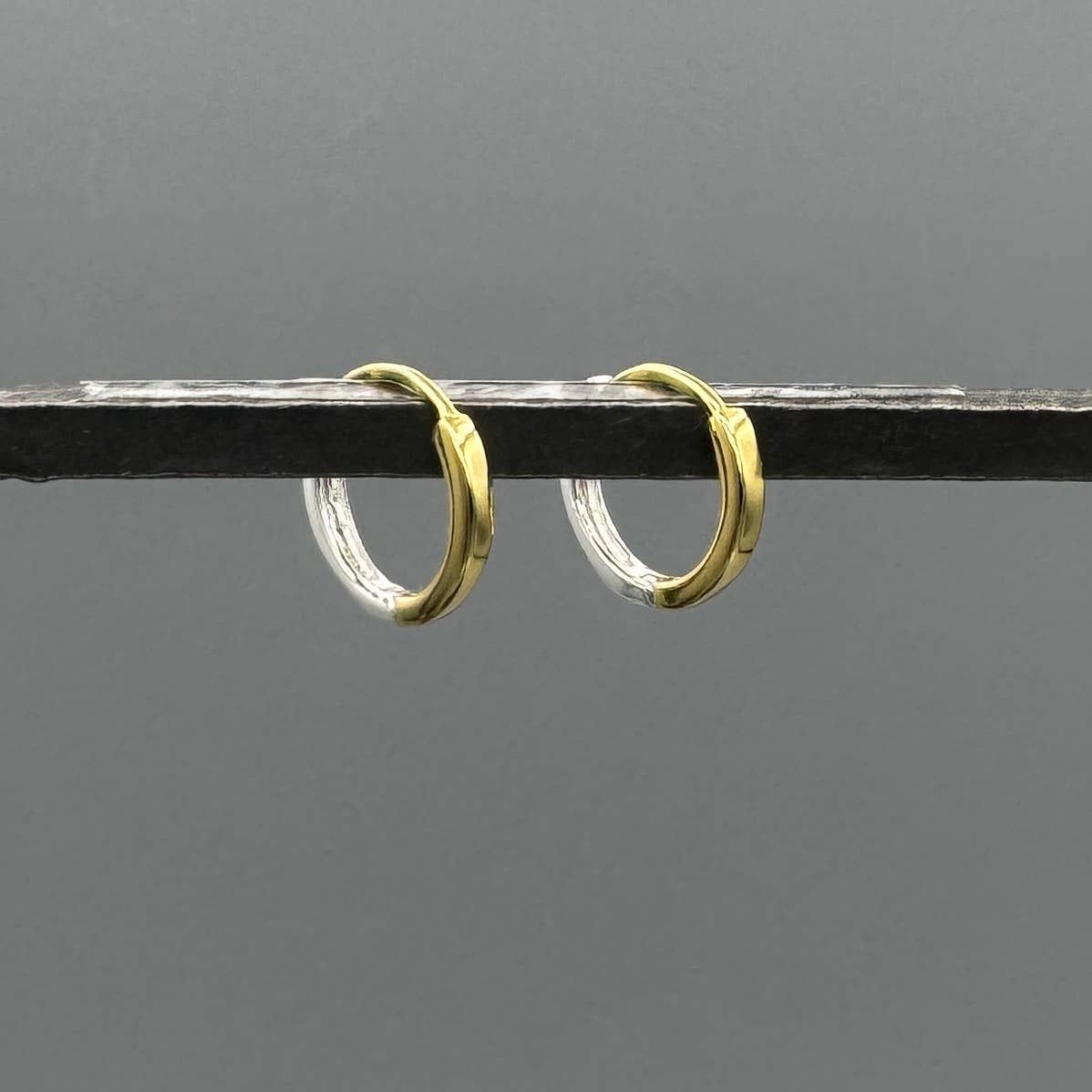 Reversible Silver & Gold Hoops
