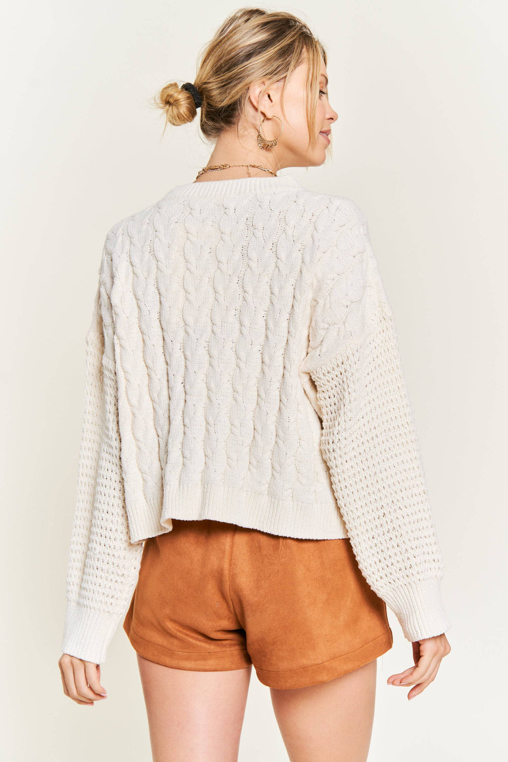 Dreamy Cable Knit Sweater - Curve