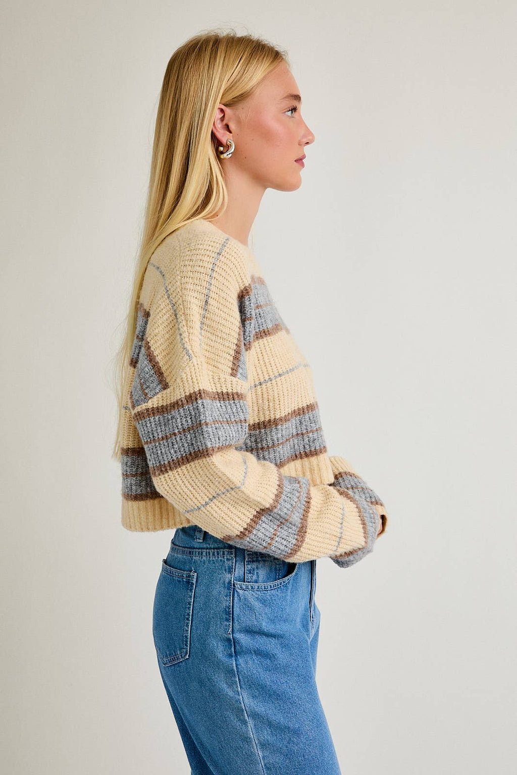 Starr Boxy Cropped Sweater