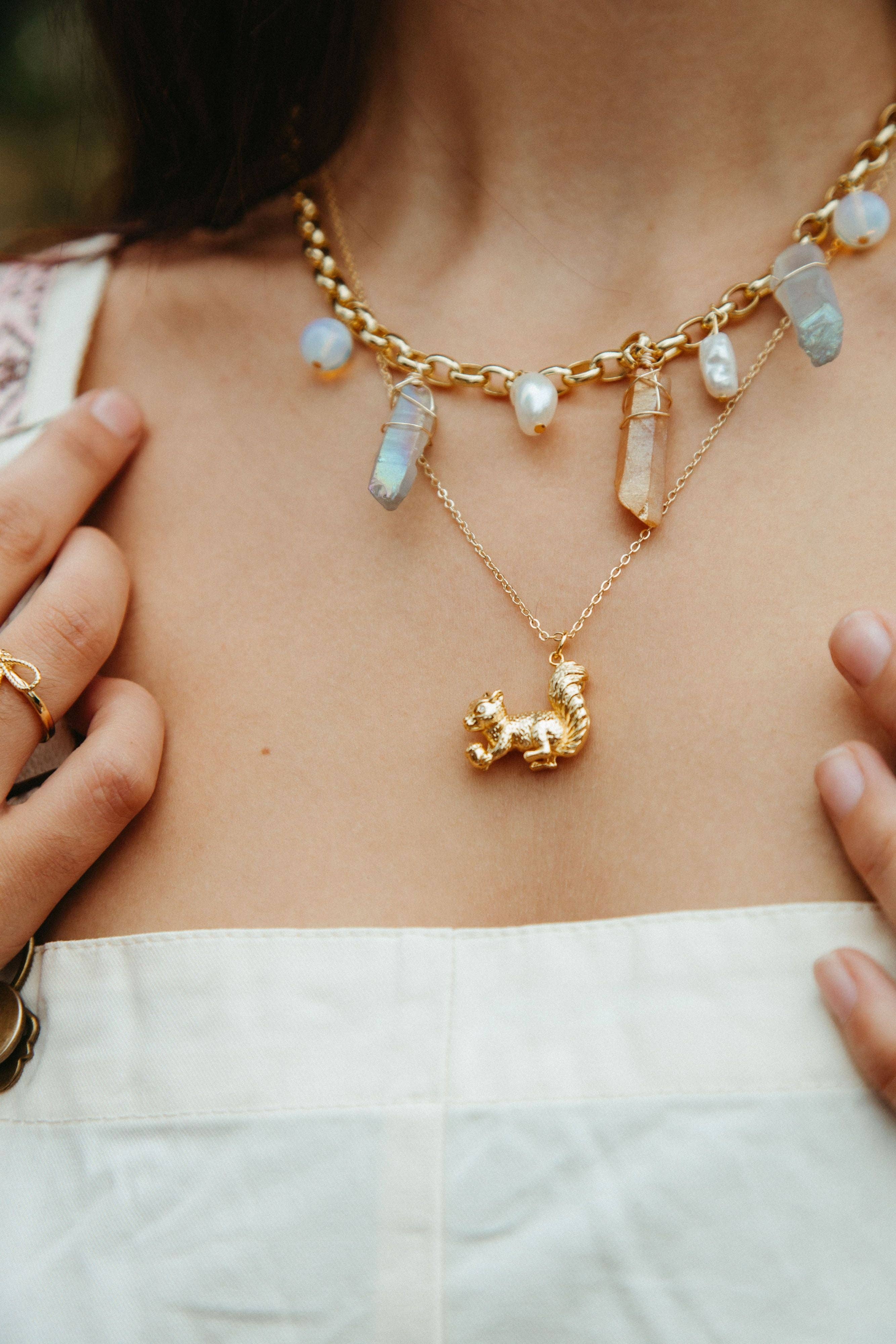 Sun Shower Crystal Necklace