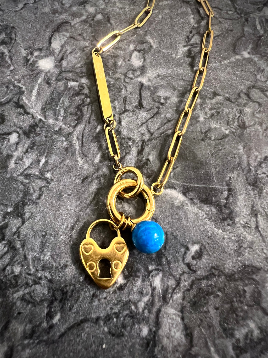 Dark Academia Charm Necklace - One of a Kind