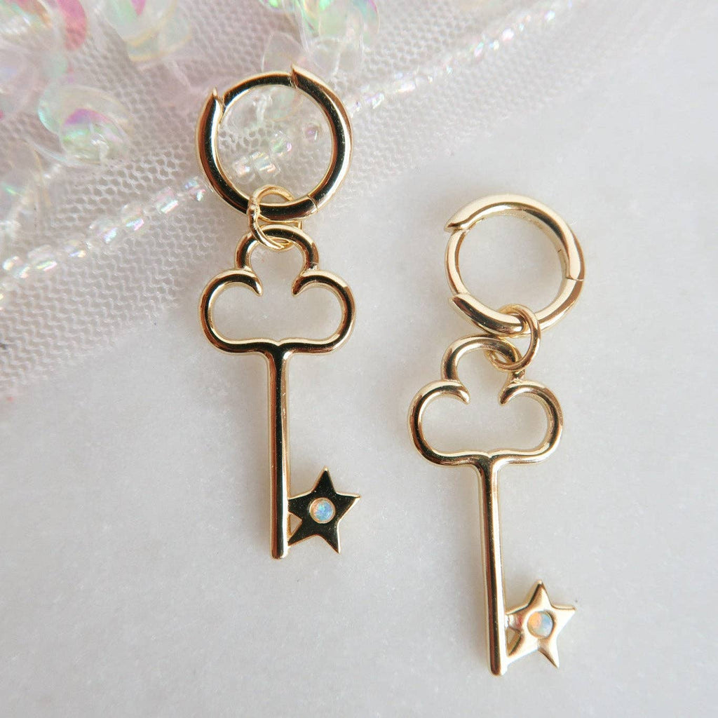 Diary Key Earrings