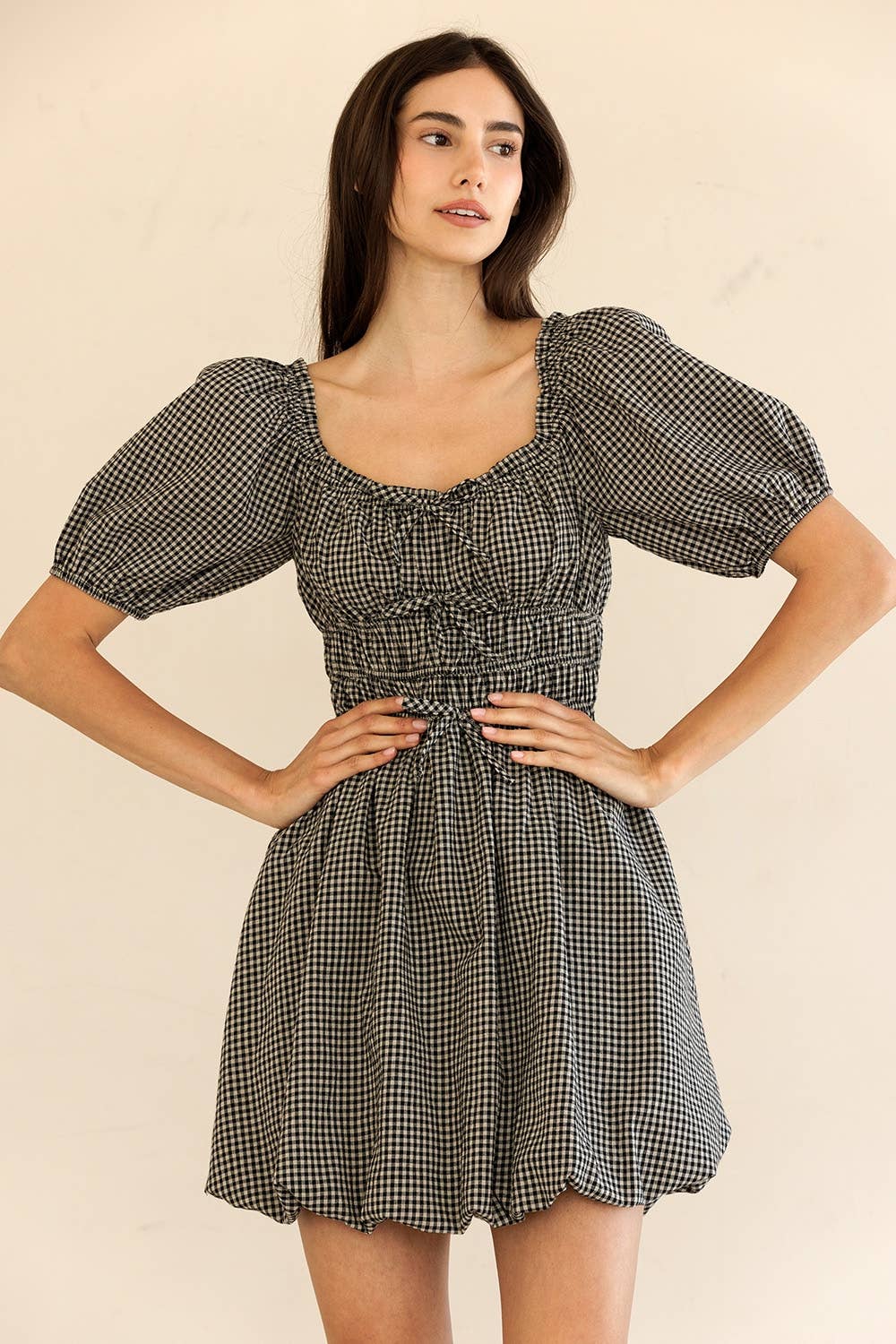 The Perfect Gingham Mini Dress