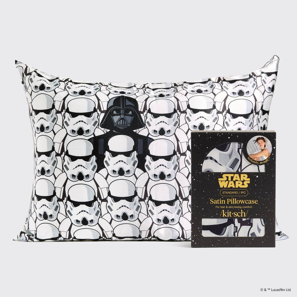Star Wars™ & Kitsch Satin Pillowcase in Darth Vader & Stormtroopers