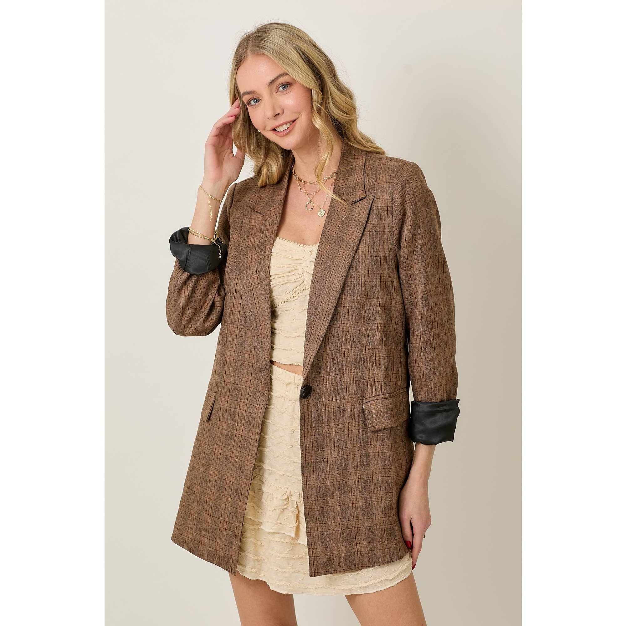 Libra Plaid Blazer