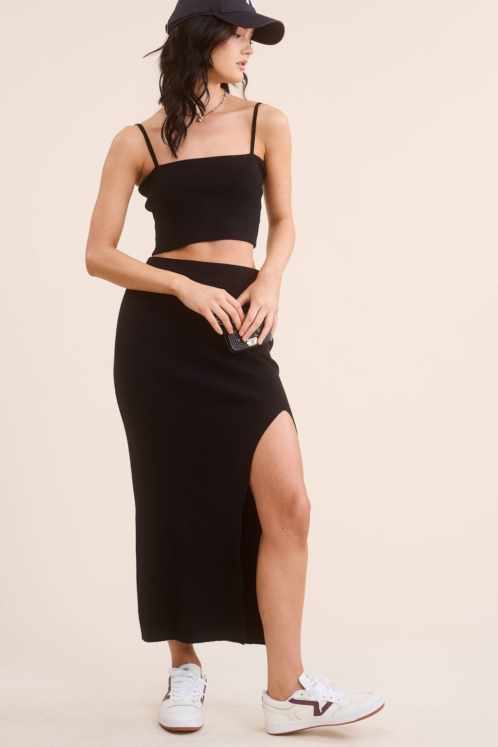 Dark Star Tank & Midi Skirt Set