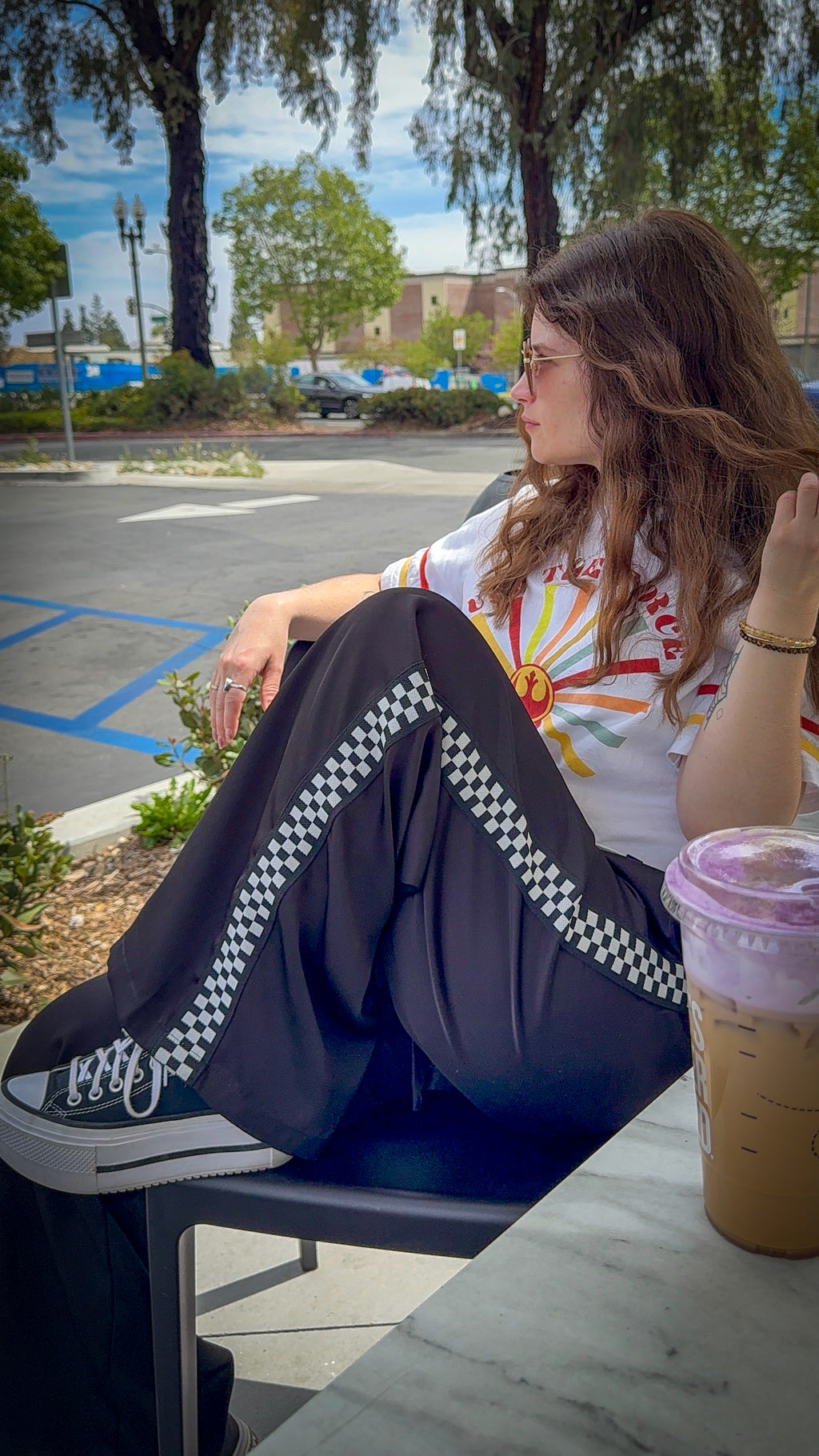 Checkmate Satin Pants