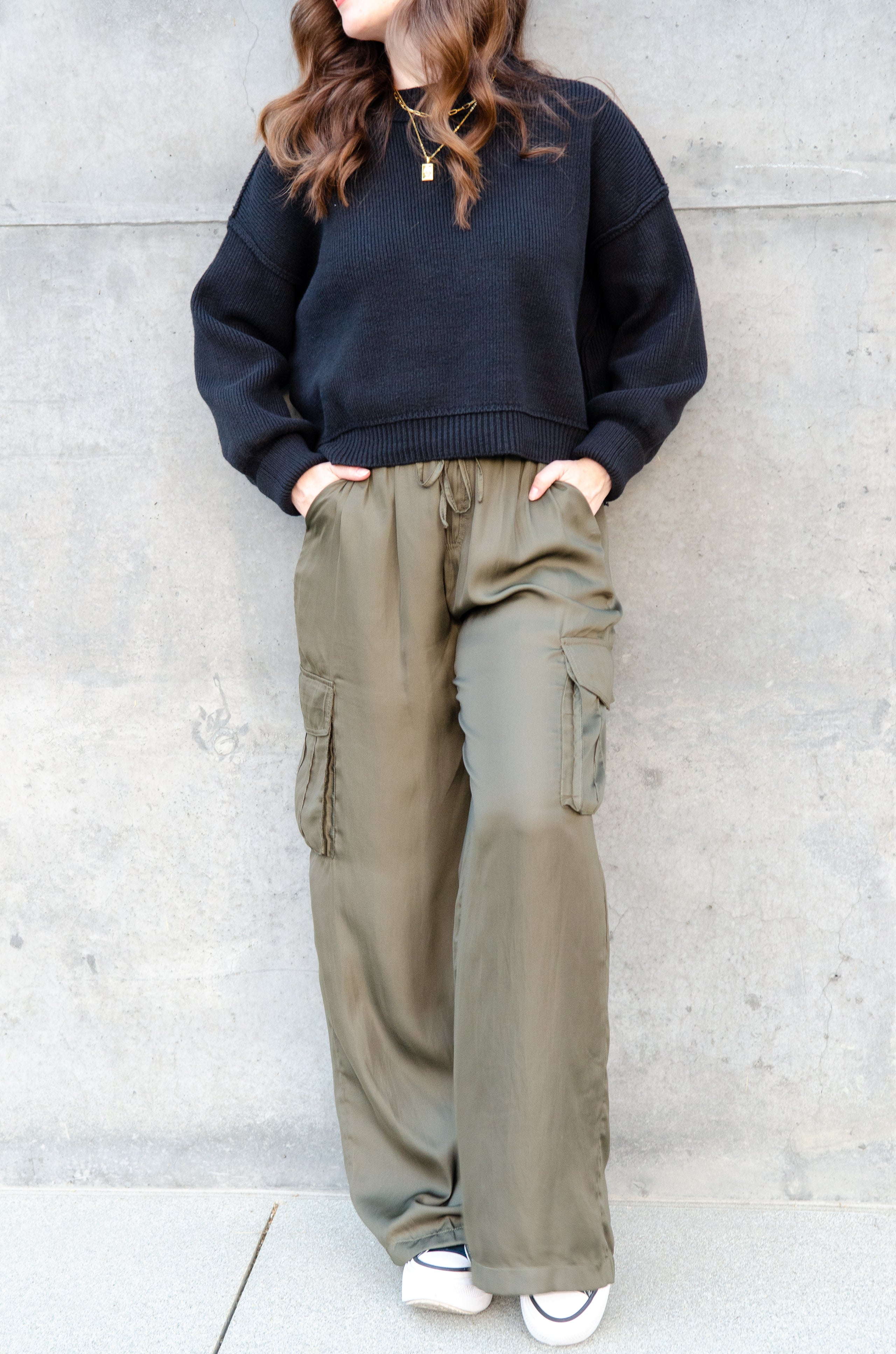 Rogue Satin Cargo Pants